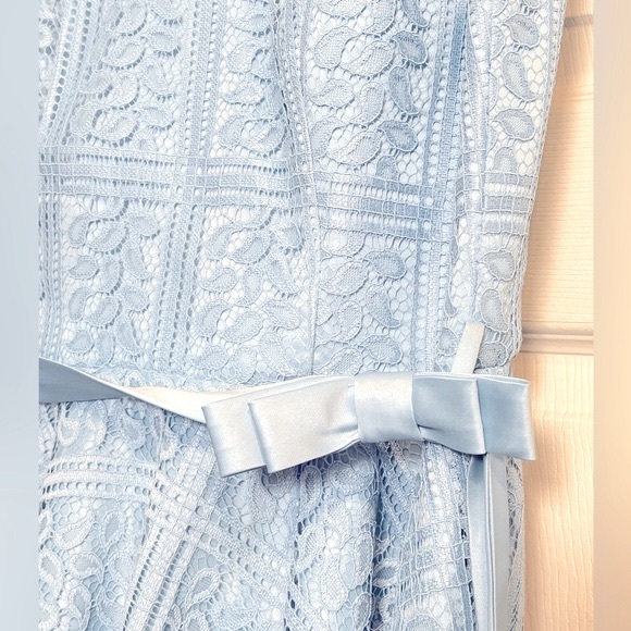 Blue Lace Cocktail Dress - Picture 2 of 8